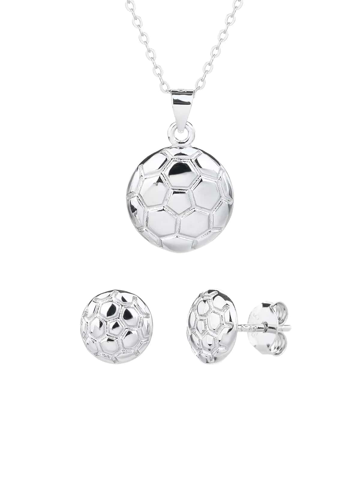 Set de bijuterii din argint cu minge de handbal